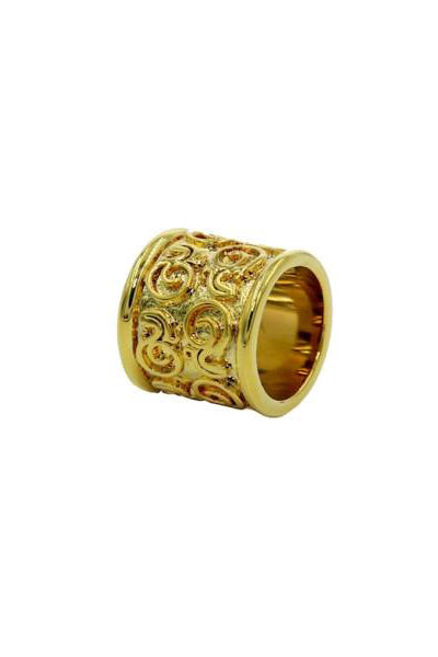 Linked Chain Scarf Ring in Gold Color - Diana